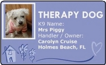 therapy dog id